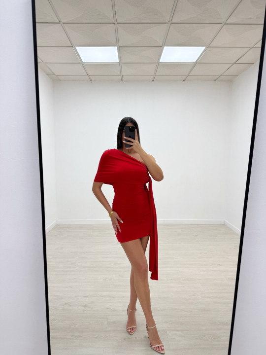 VESTIDO ROSAURA ROJO VESTIDO ROSAURA ROJO
